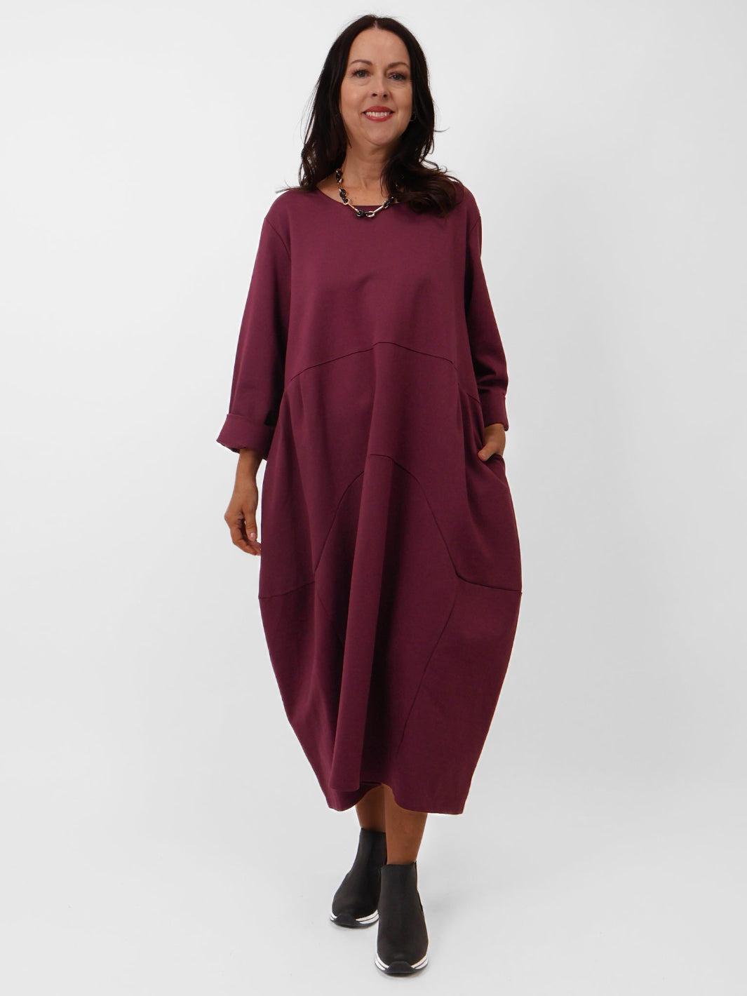 Kiera Midi Dress In Plum-Nicola Ross