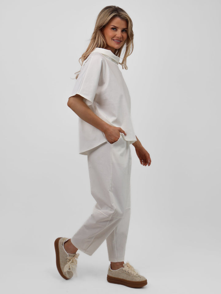 Lil Jen Aria Trousers In Cream-Nicola Ross