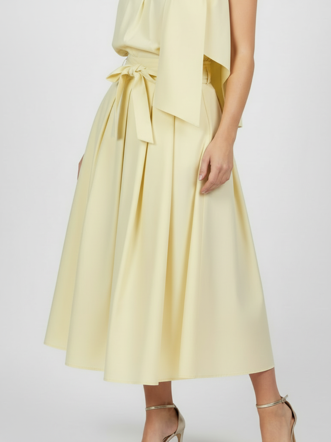 Lil Jen Blair Cotton Skirt In Lemon-Nicola Ross