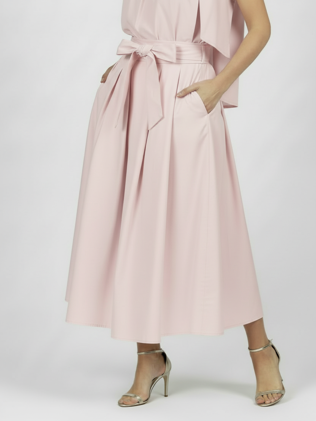 Lil Jen Blair Cotton Skirt In Petal Pink-Nicola Ross