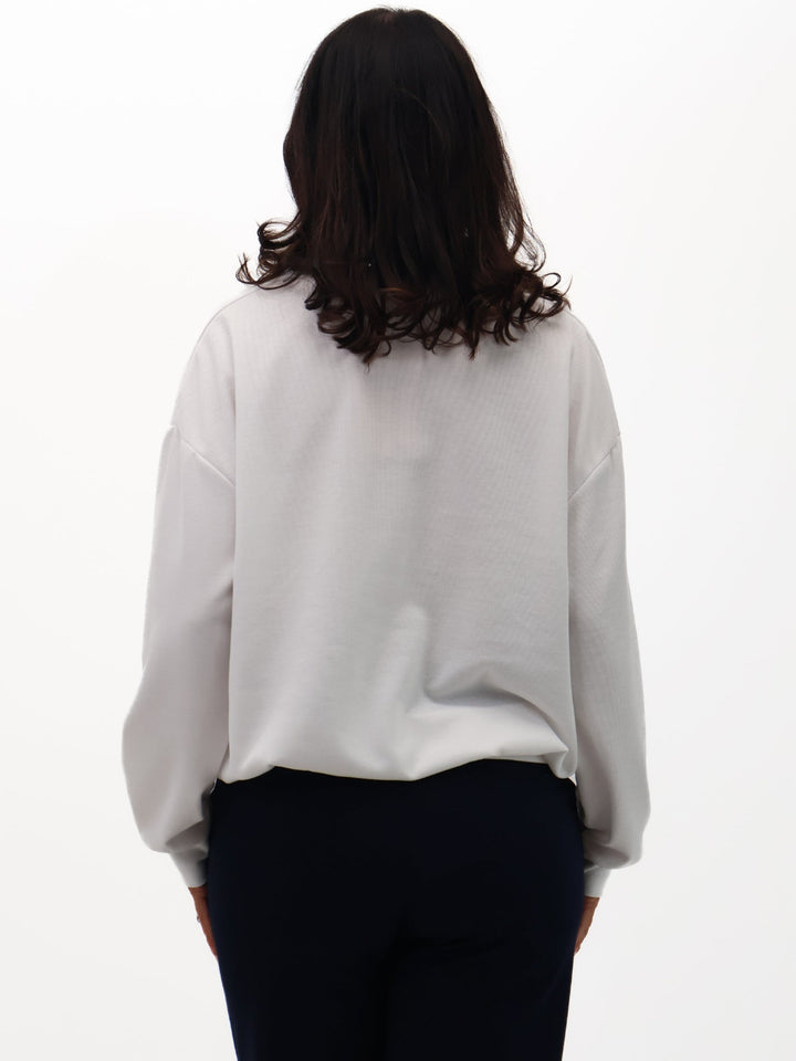 Lil Jen Blossom Top In White-Nicola Ross