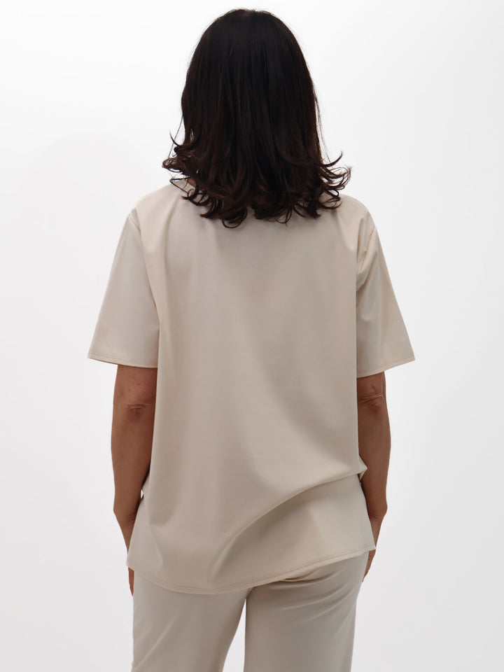 Lil Jen Daisy T-Shirt In Beige-Nicola Ross