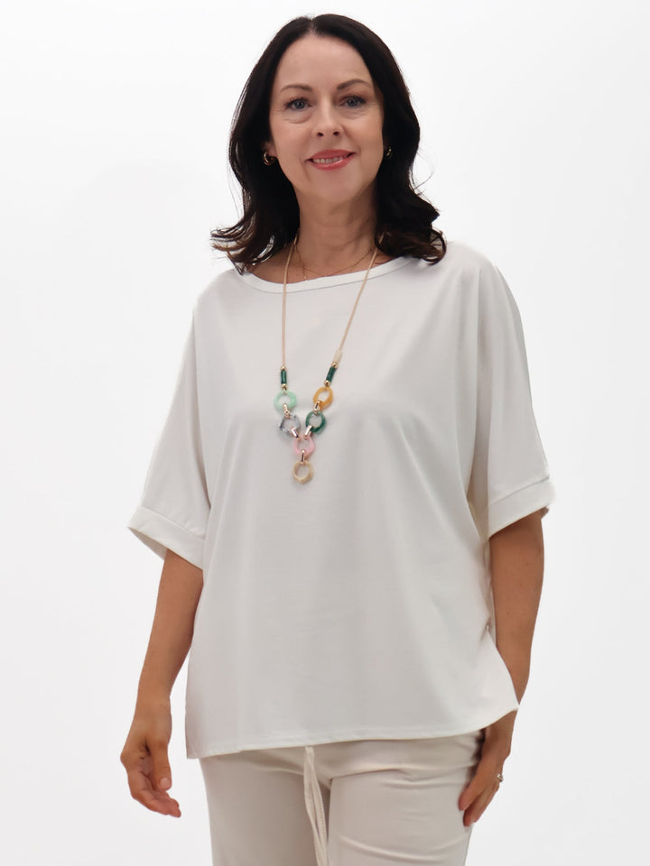 Lil Jen Florence Top In Cream-Nicola Ross