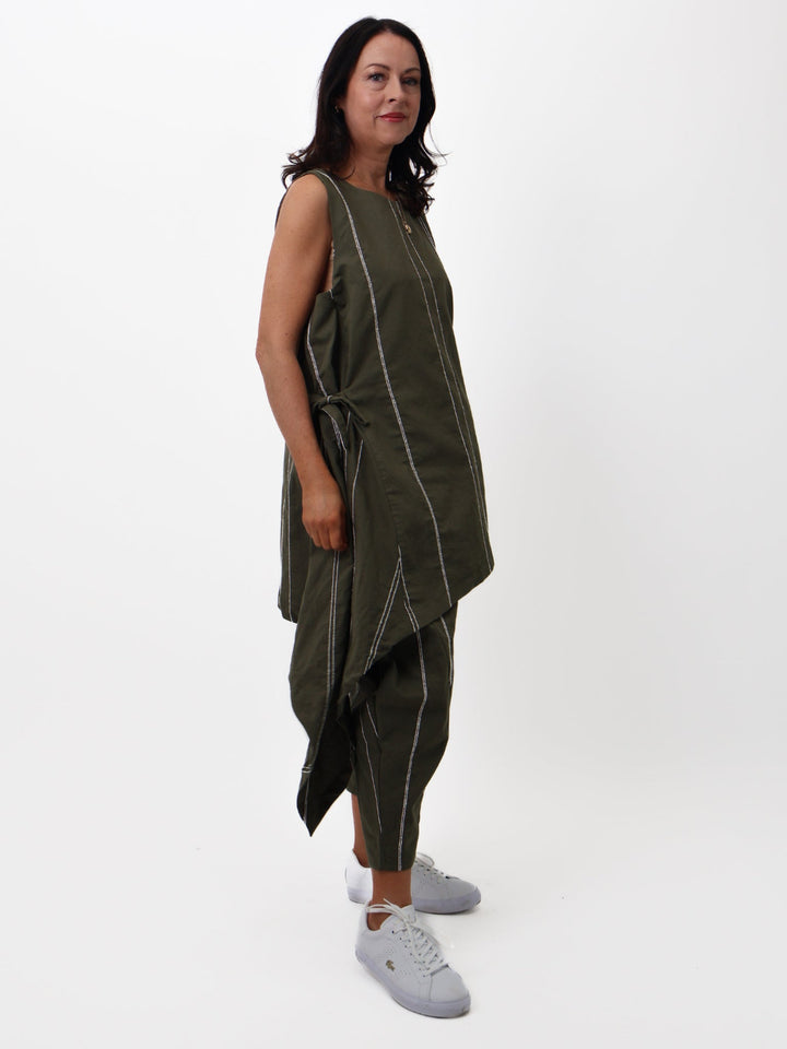 Lil Jen Harley Tunic In Khaki-Nicola Ross