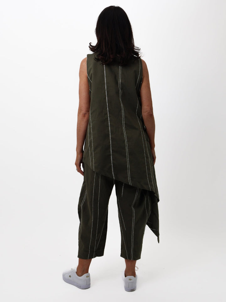 Lil Jen Harley Tunic In Khaki-Nicola Ross