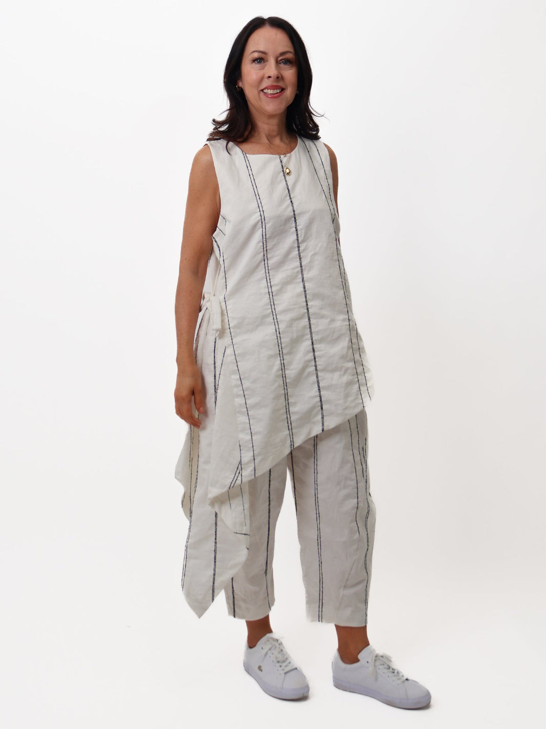 Lil Jen Harley Tunic In White-Nicola Ross