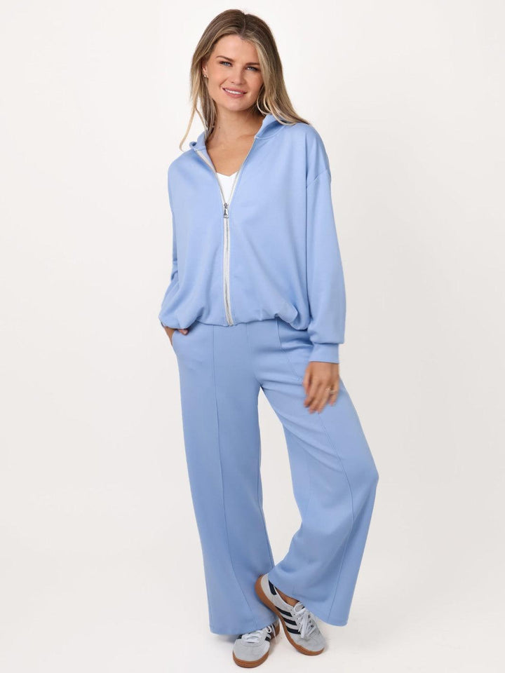 Lil Jen Harper Lounge Trousers In Blue-Nicola Ross