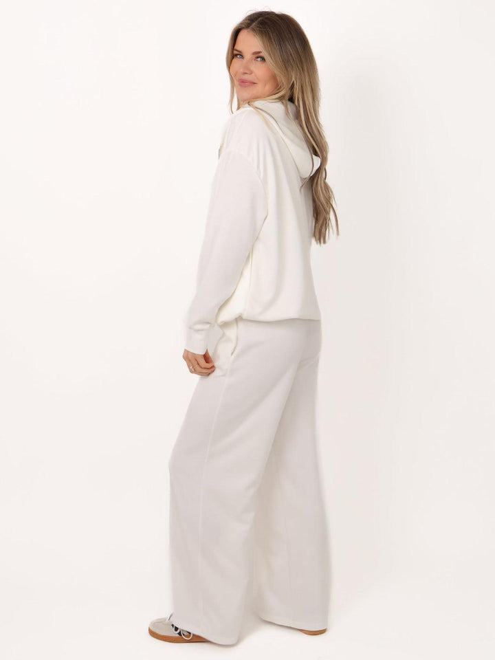 Lil Jen Harper Lounge Trousers In Cream-Nicola Ross