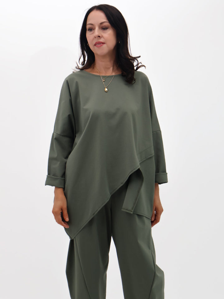 Lil Jen Ivy Top In Khaki-Nicola Ross