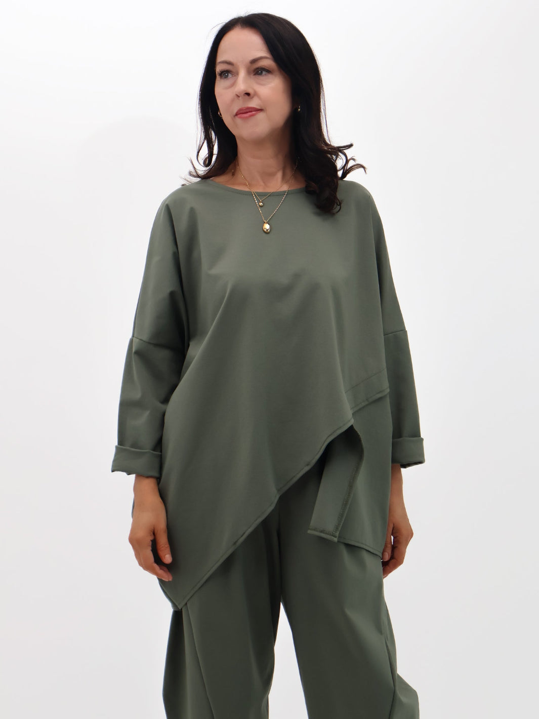 Lil Jen Ivy Top In Khaki-Nicola Ross