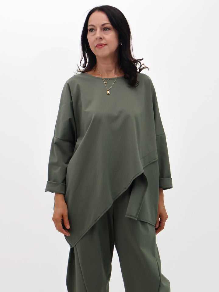 Lil Jen Ivy Top In Khaki-Nicola Ross