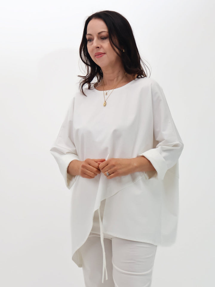 Lil Jen Ivy Top In Off White-Nicola Ross