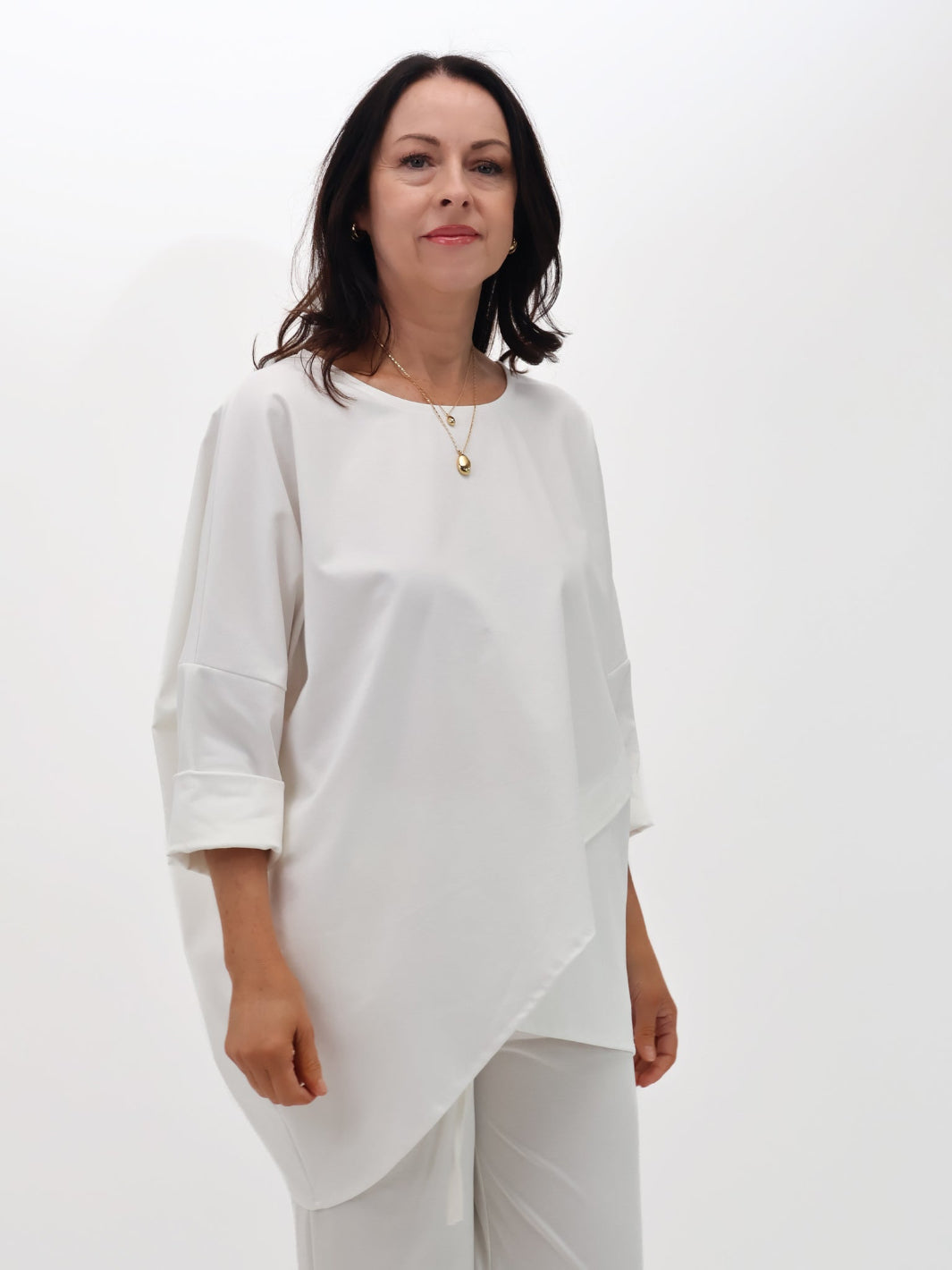 Lil Jen Ivy Top In Off White-Nicola Ross