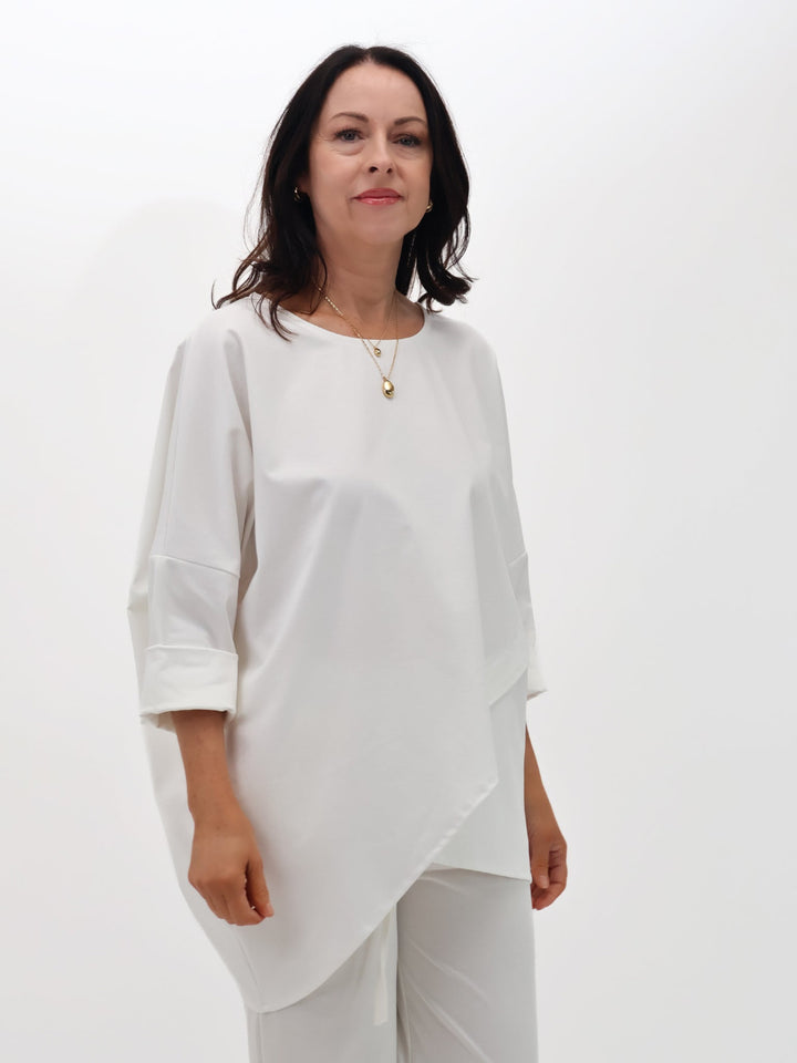 Lil Jen Ivy Top In Off White-Nicola Ross