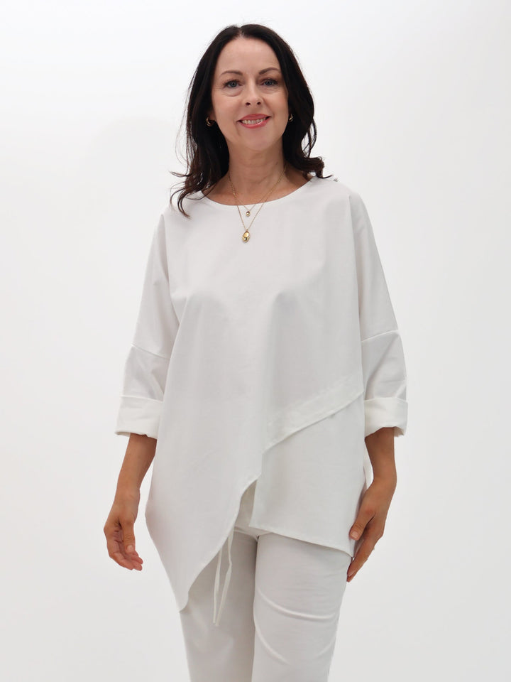 Lil Jen Ivy Top In Off White-Nicola Ross