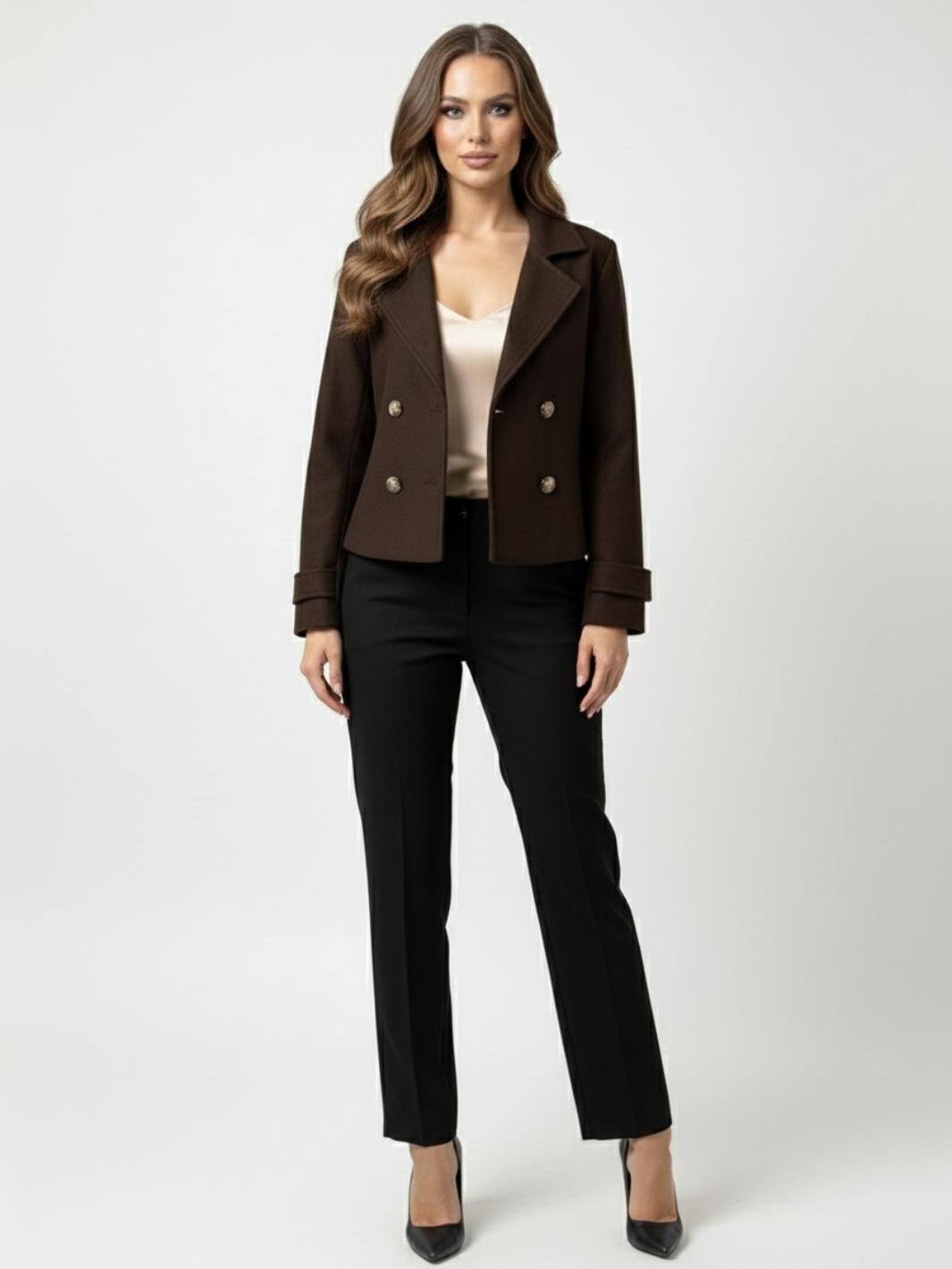 Lil Jen Marina Coat In Chocolate Brown-Nicola Ross