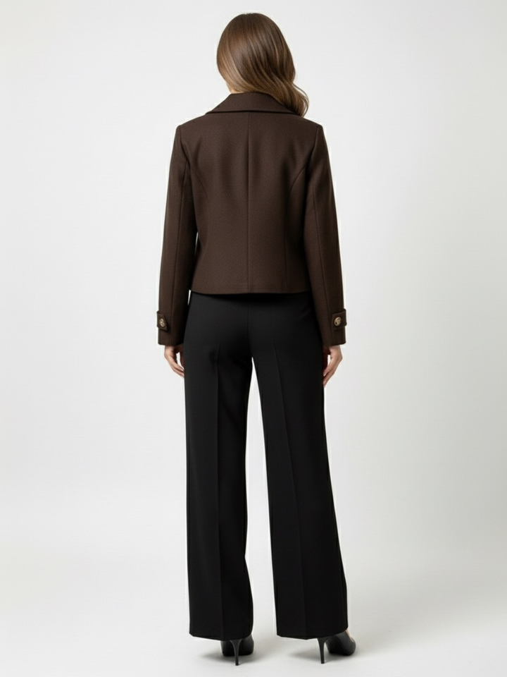 Lil Jen Marina Coat In Chocolate Brown-Nicola Ross