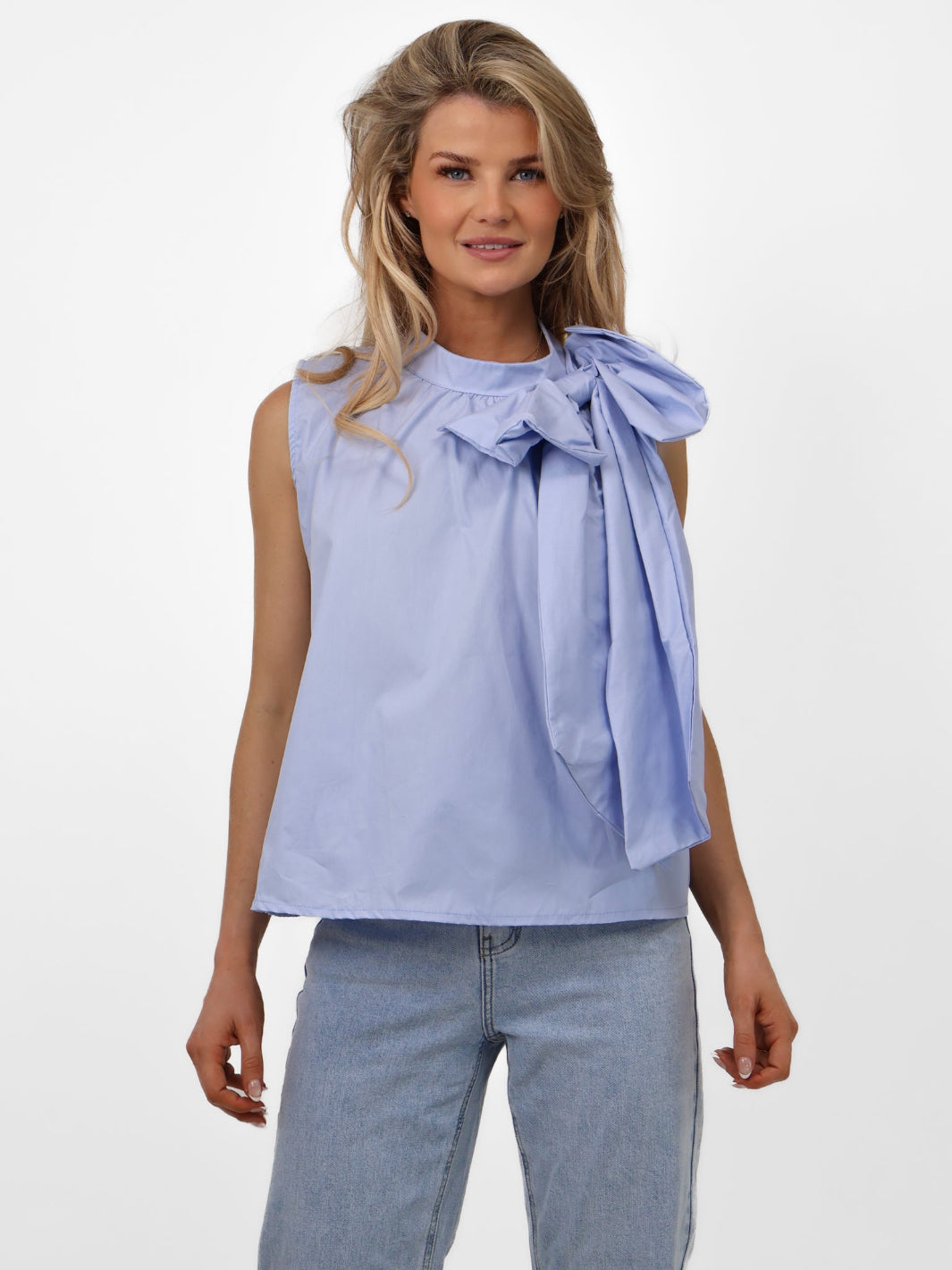Lil Jen Molly Sleeveless Top In Blue-Nicola Ross