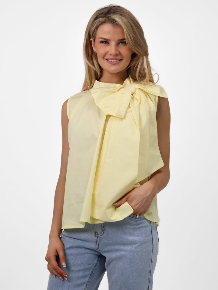 Lil Jen Molly Sleeveless Top In Yellow-Nicola Ross