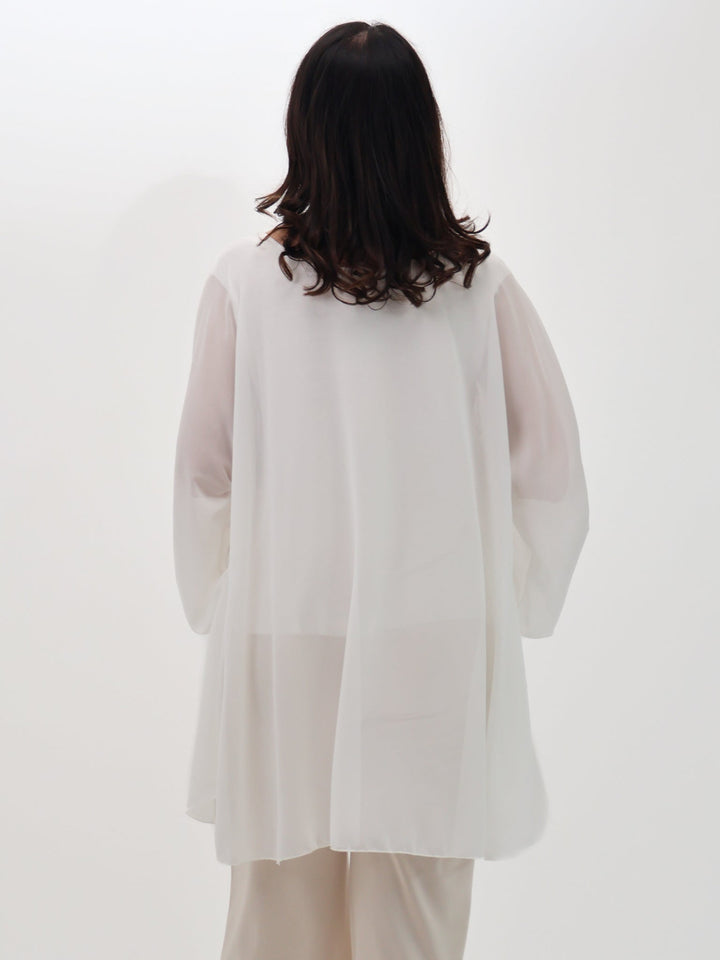 Lil Jen Paula Cape Top In Cream-Nicola Ross