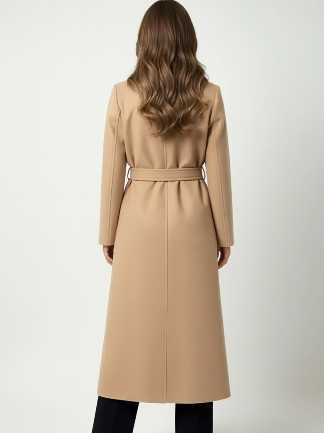 Lil Jen Valeria Belted Coat In Beige-Nicola Ross