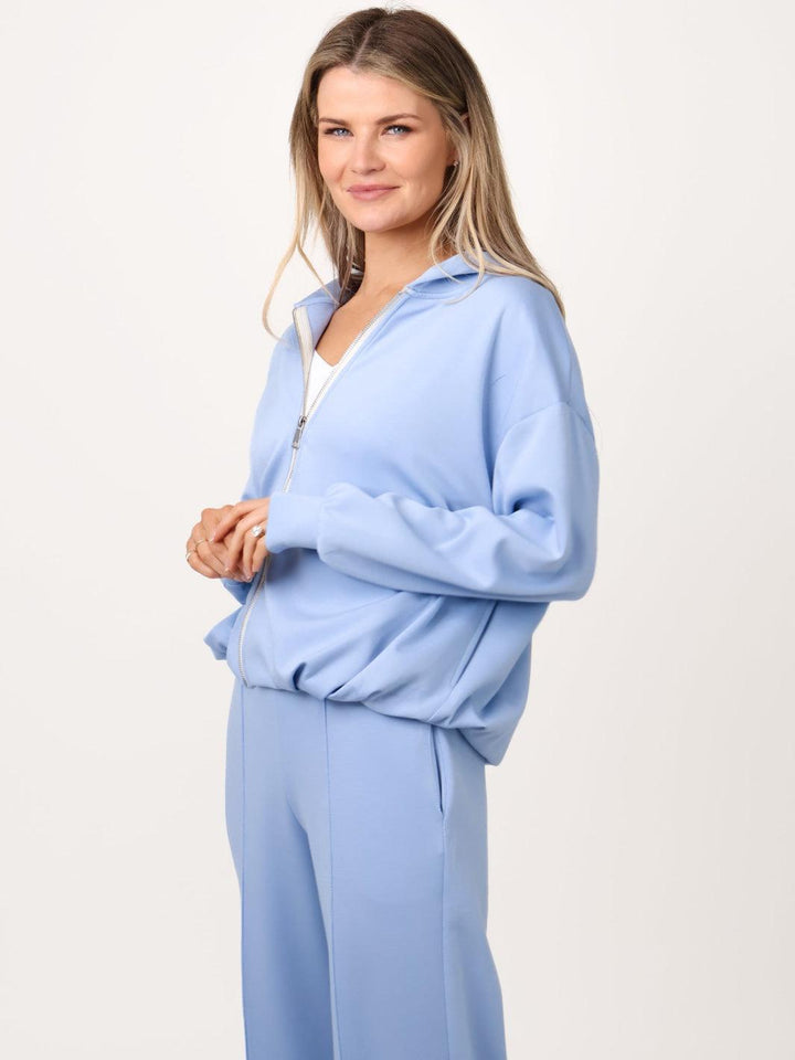 Lil Jen Willow Zip Hoodie In Blue-Nicola Ross