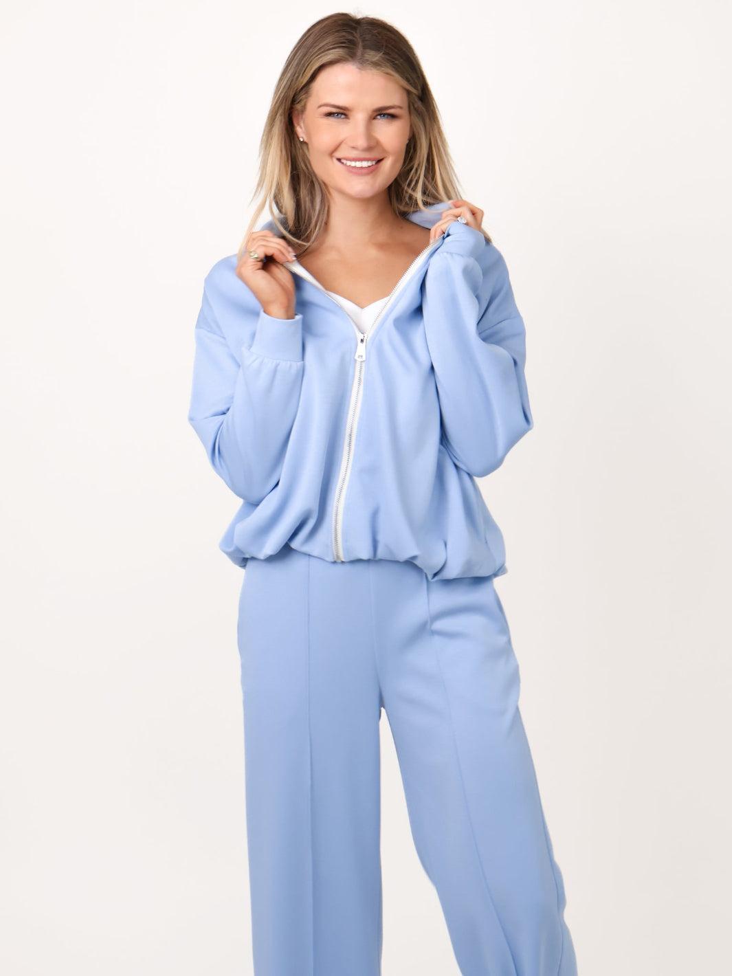 Lil Jen Willow Zip Hoodie In Blue-Nicola Ross