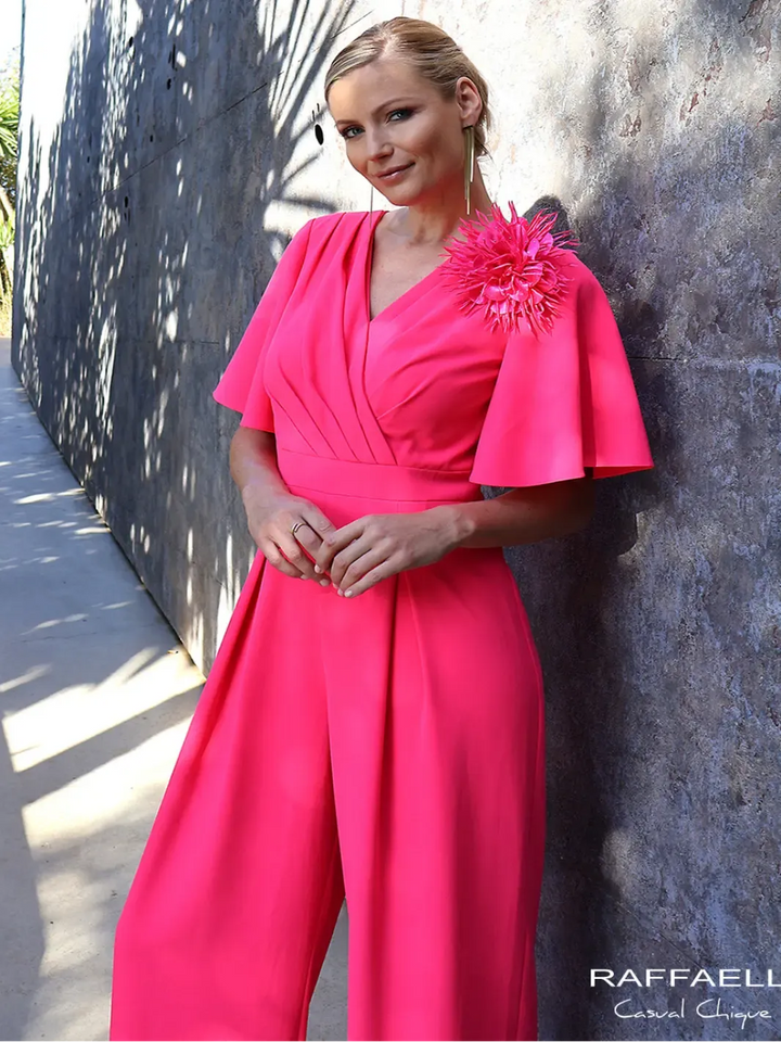 Linea Raffaelli Jumpsuit In Fuschia- Mother of the Bride Summer 2026 Nicola Ross