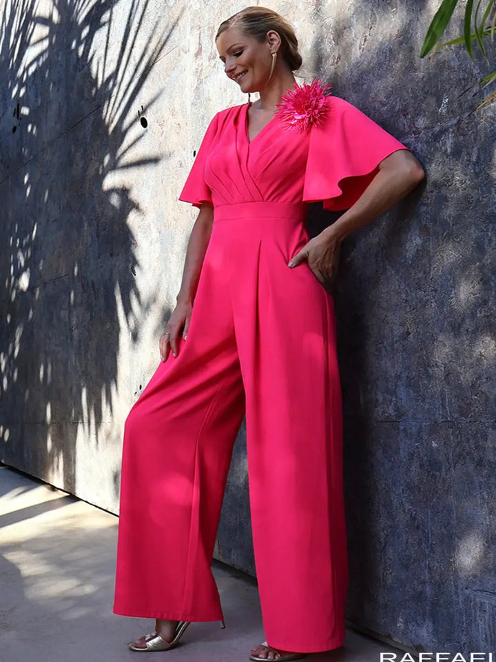 Linea Raffaelli Jumpsuit In Fuschia- Mother of the Bride Summer 2026 Nicola Ross