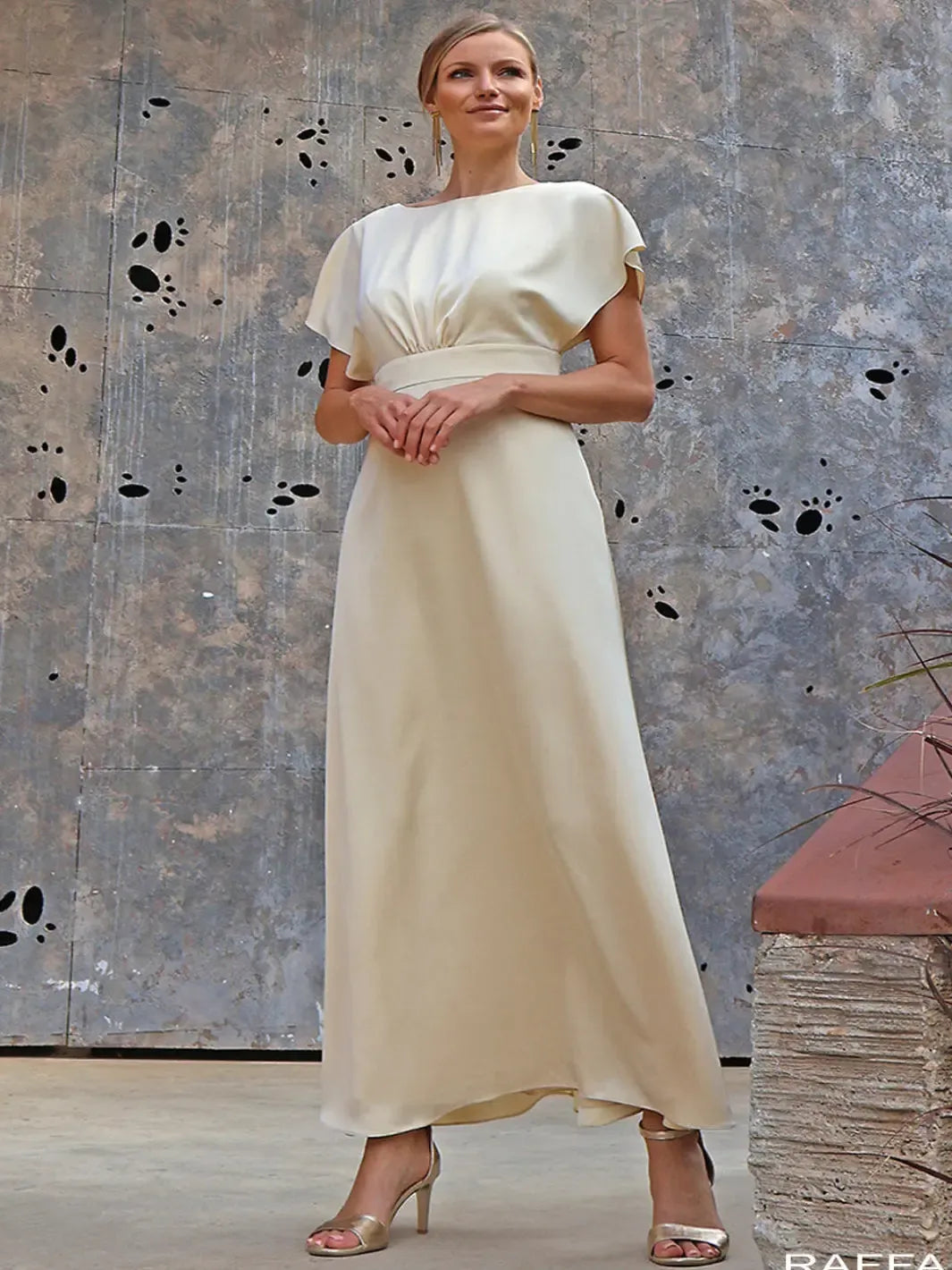 Linea Raffaelli Maxi Dress In Yellow- Mother of the Bride Summer 2026 Nicola Ross