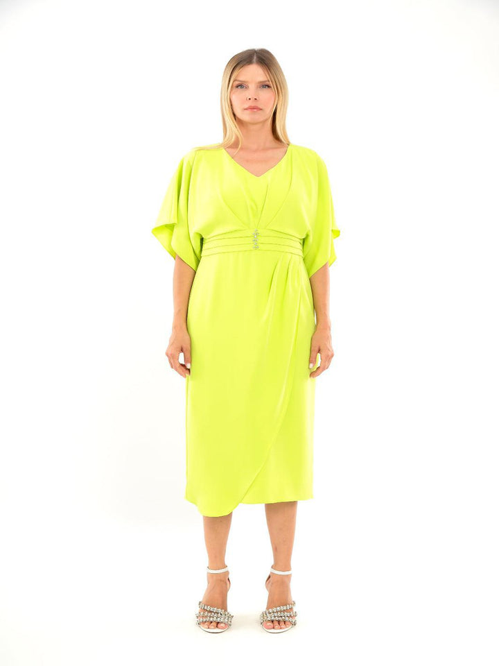Lizabella Dress 2044-40 In Yellow-Mother of the bride- mother of the groom -Nicola Ross