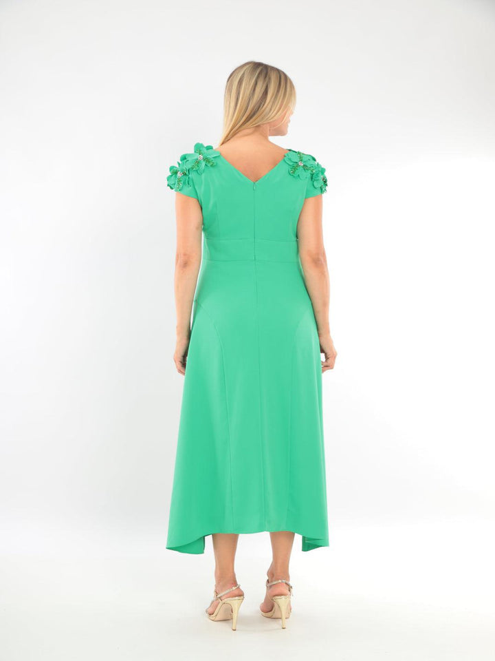 Lizabella Dress 2090-40 In Green-Mother of the bride- mother of the groom -Nicola Ross