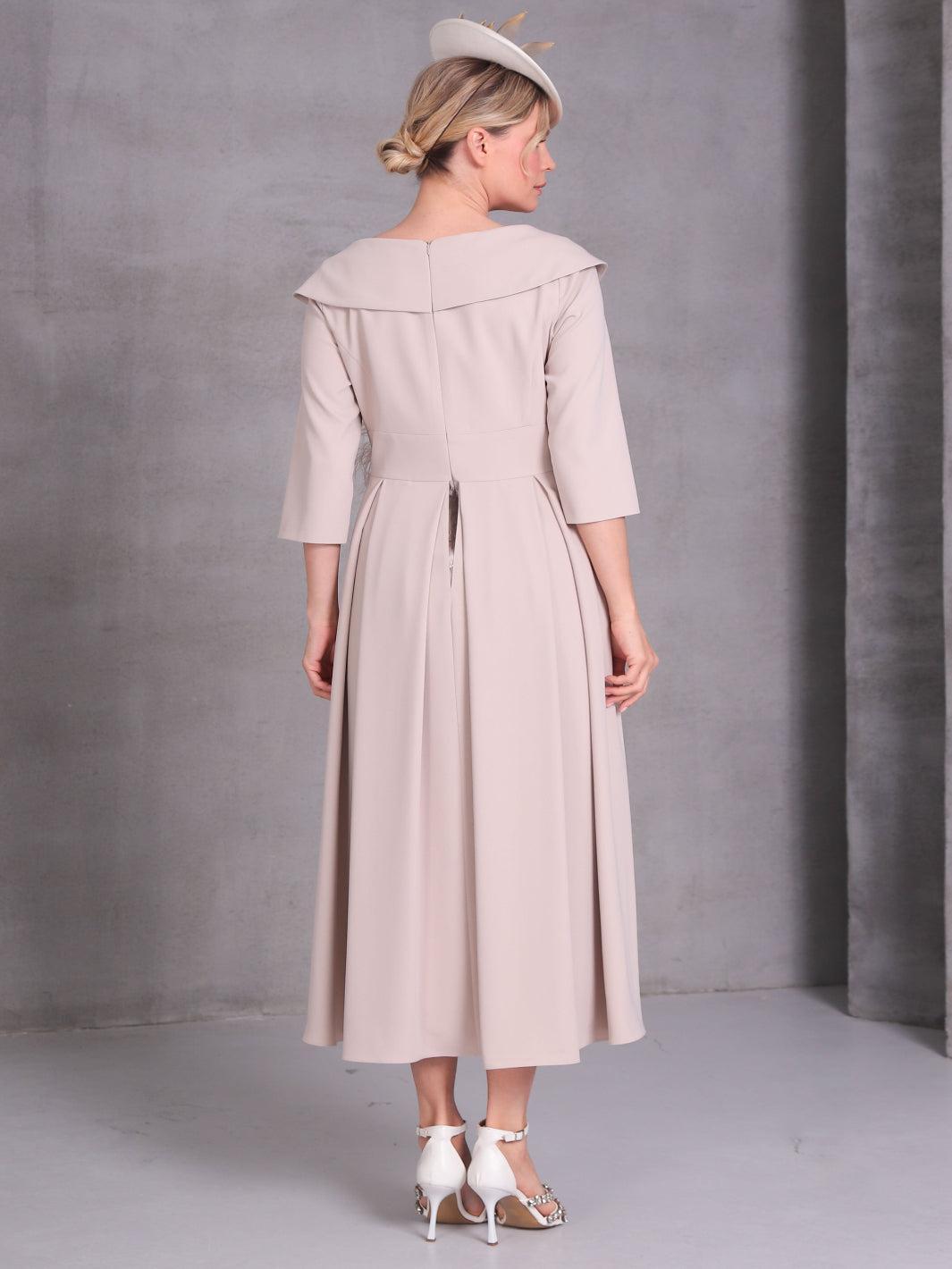 Lizabella Dress 2198-43 In Beige-Mother of the bride- mother of the groom -Nicola Ross
