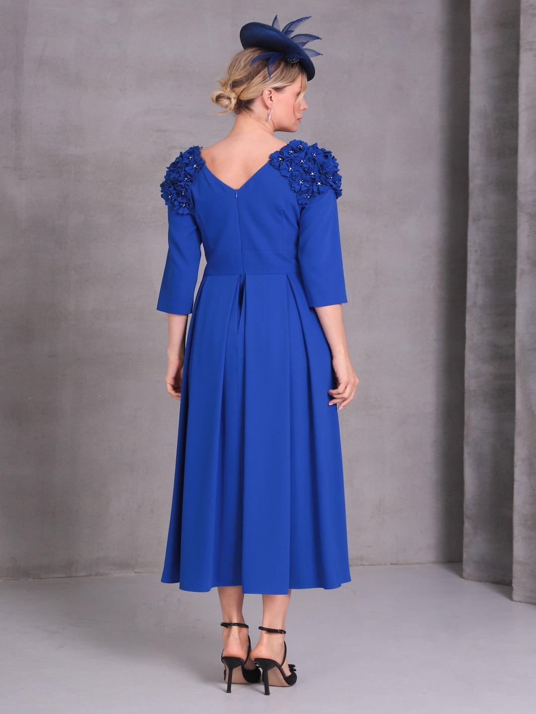 Lizabella Dress 2244-40 In Blue-Mother of the bride- mother of the groom -Nicola Ross