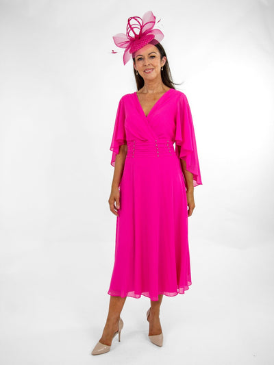 Lizabella Dress 2727 In Hot Pink-Mother of the bride- mother of the groom -Nicola Ross