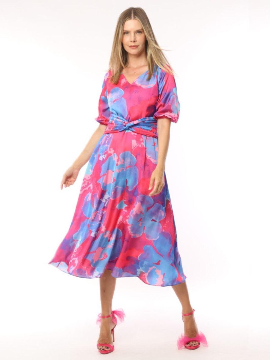 Lizabella Dress 2917-70 In Multi Print-Mother of the bride- mother of the groom -Nicola Ross