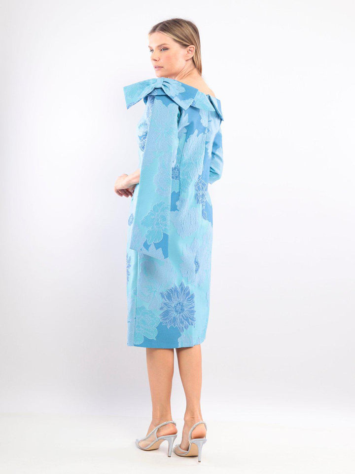 Lizabella Dress In Ice Blue 2951-17-Mother of the bride- mother of the groom -Nicola Ross