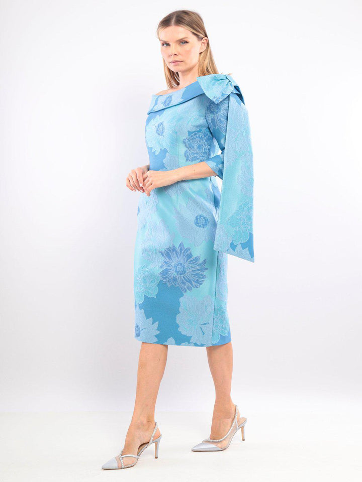 Lizabella Dress In Ice Blue 2951-17-Mother of the bride- mother of the groom -Nicola Ross