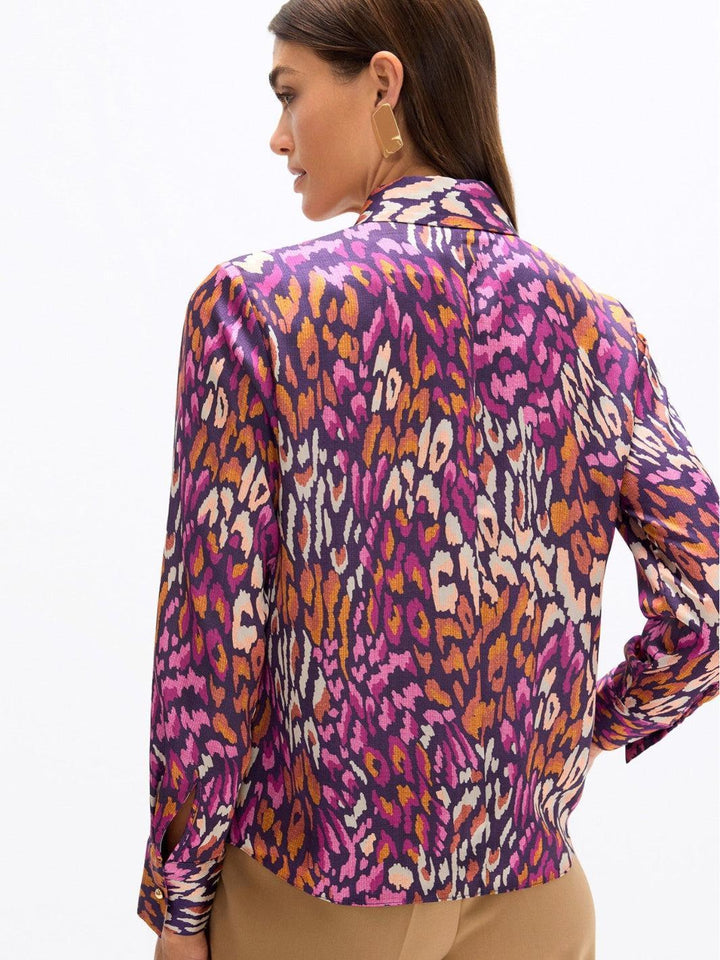 Lola Casademunt Animal Print Shirt In Purple 2615020-Nicola Ross