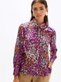 Lola Casademunt Animal Print Shirt In Purple 2615020-Nicola Ross