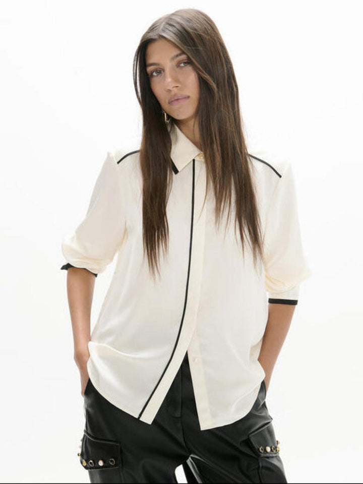 Lola Casademunt Blouse In Cream/Black 2615010-Nicola Ross