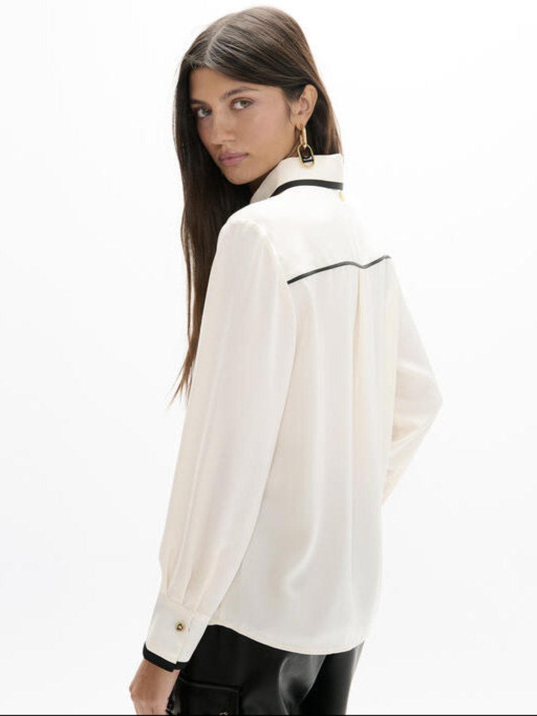 Lola Casademunt Blouse In Cream/Black 2615010-Nicola Ross