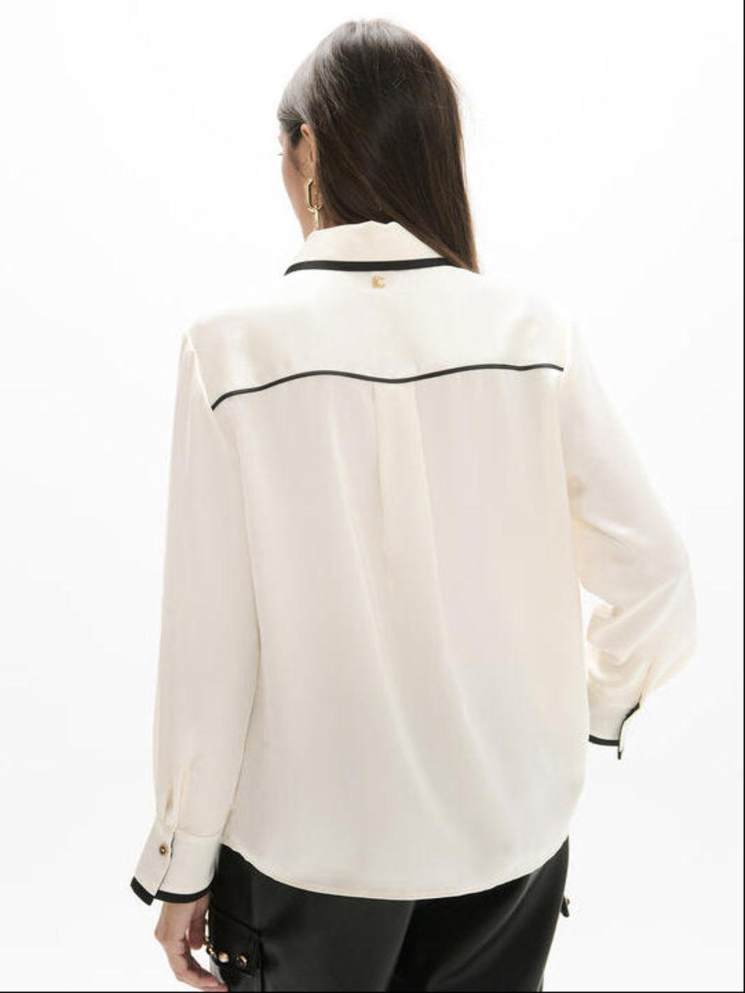 Lola Casademunt Blouse In Cream/Black 2615010-Nicola Ross