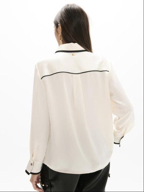 Lola Casademunt Blouse In Cream/Black 2615010-Nicola Ross