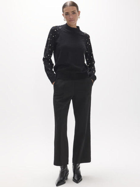 Lola Casademunt Embellished Knit In Black 2611005-Nicola Ross