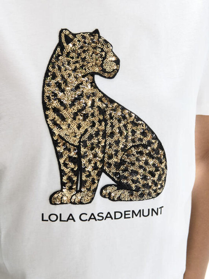 Lola Casademunt Embellished T-Shirt In White 2615043-Nicola Ross