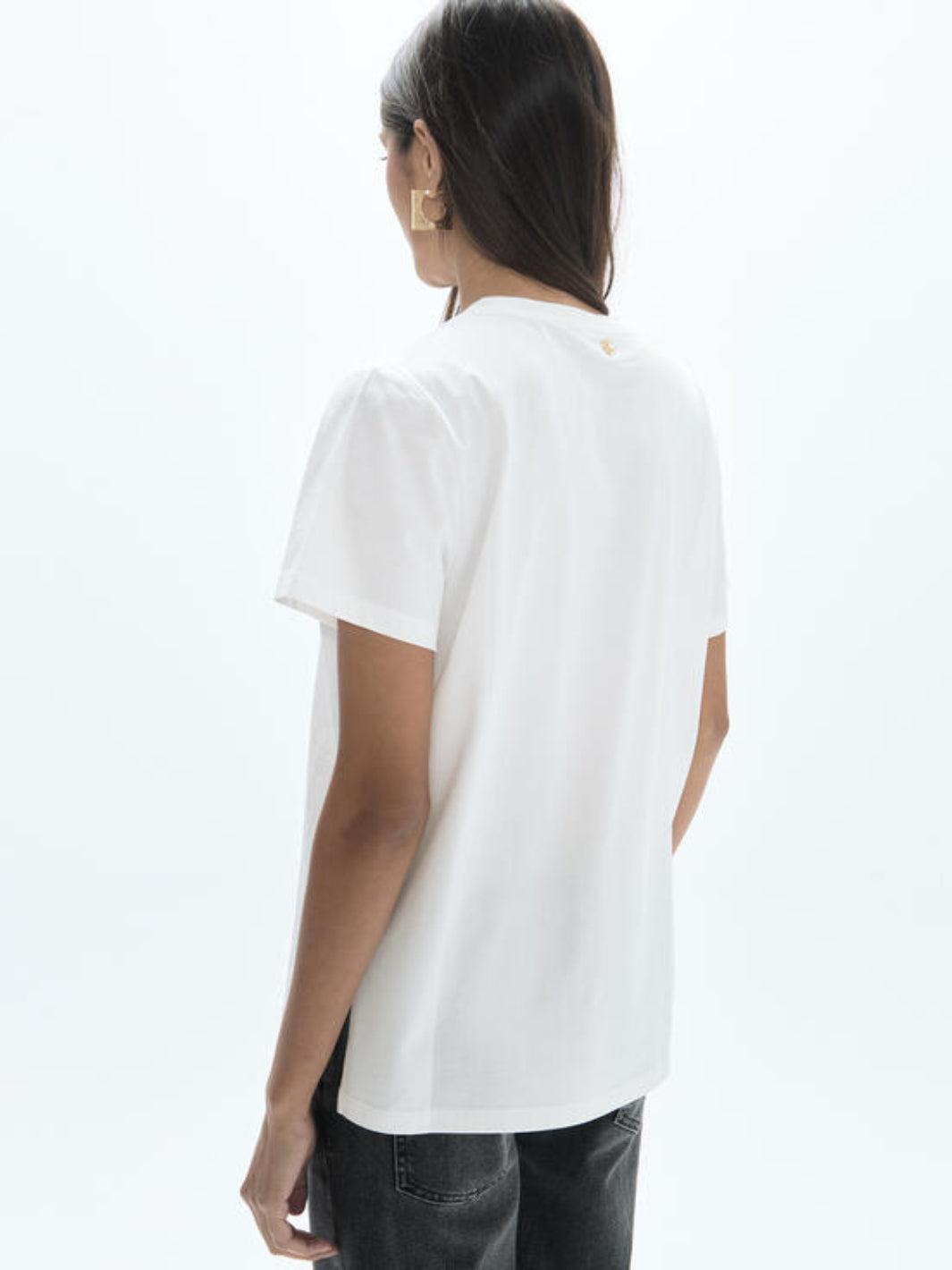 Lola Casademunt Embellished T-Shirt In White 2615043-Nicola Ross