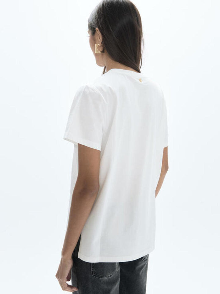 Lola Casademunt Embellished T-Shirt In White 2615043-Nicola Ross