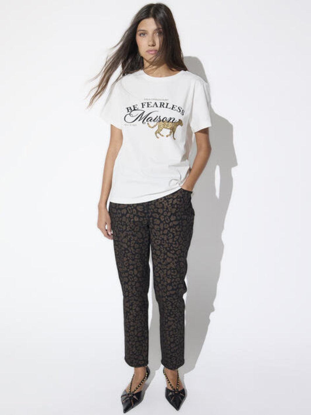 Lola Casademunt Fearless T-Shirt In White 2615012-Nicola Ross