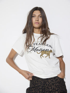 Lola Casademunt Fearless T-Shirt In White 2615012-Nicola Ross